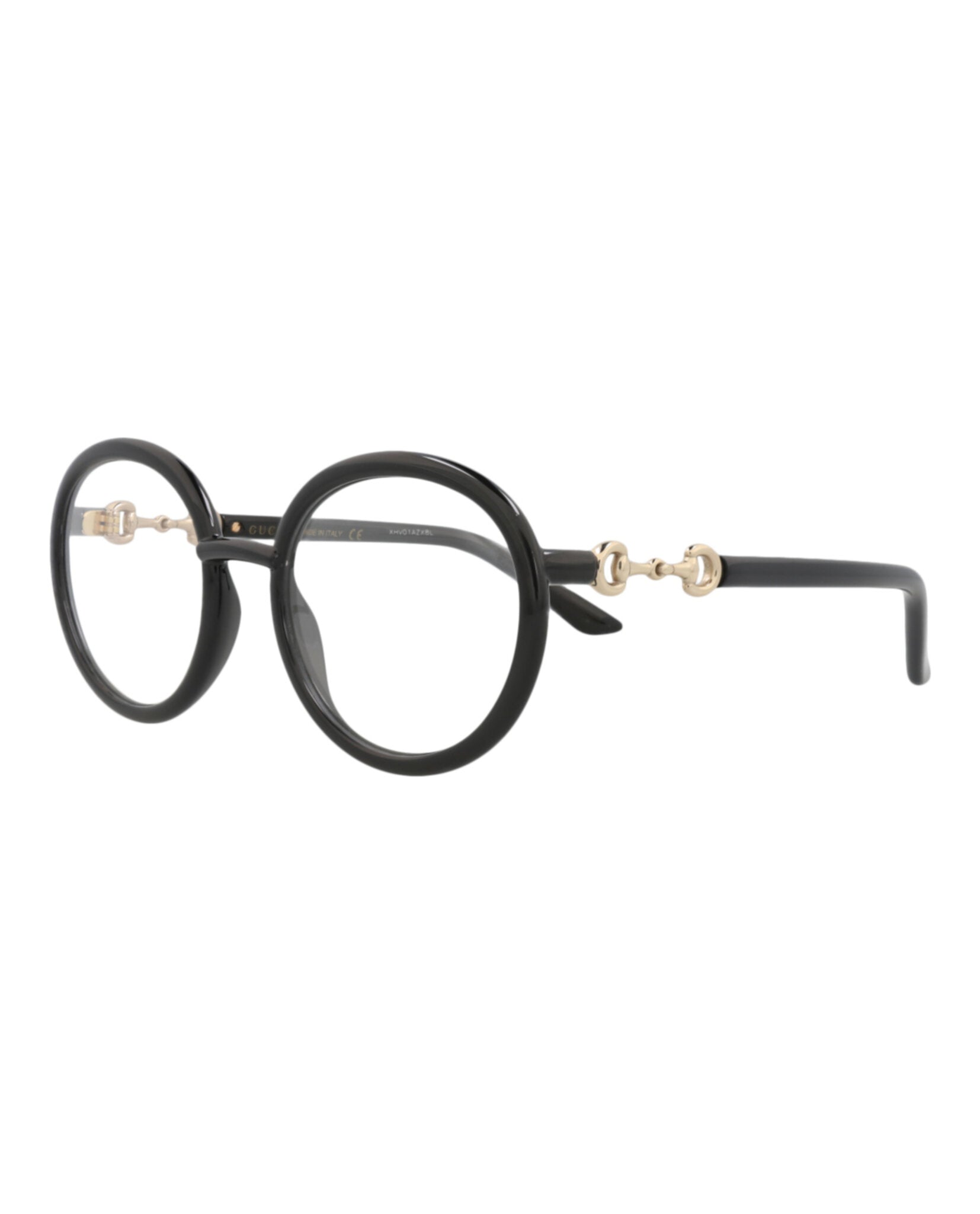Gucci Gucci Womens Round/Oval Black Black Transparent Fashion Designer Eyewear