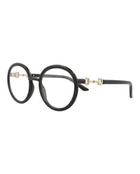 Gucci Gucci Womens Round/Oval Black Black Transparent Fashion Designer Eyewear