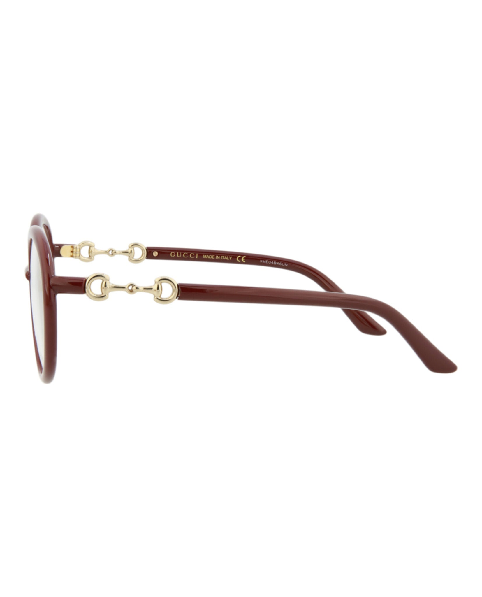 Gucci Womens Round/Oval Red Red Transparent Fashion Designer Eyewear