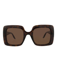 Gucci Gucci Womens Square/Rectangle Havana Havana Brown Fashion Designer Eyewear
