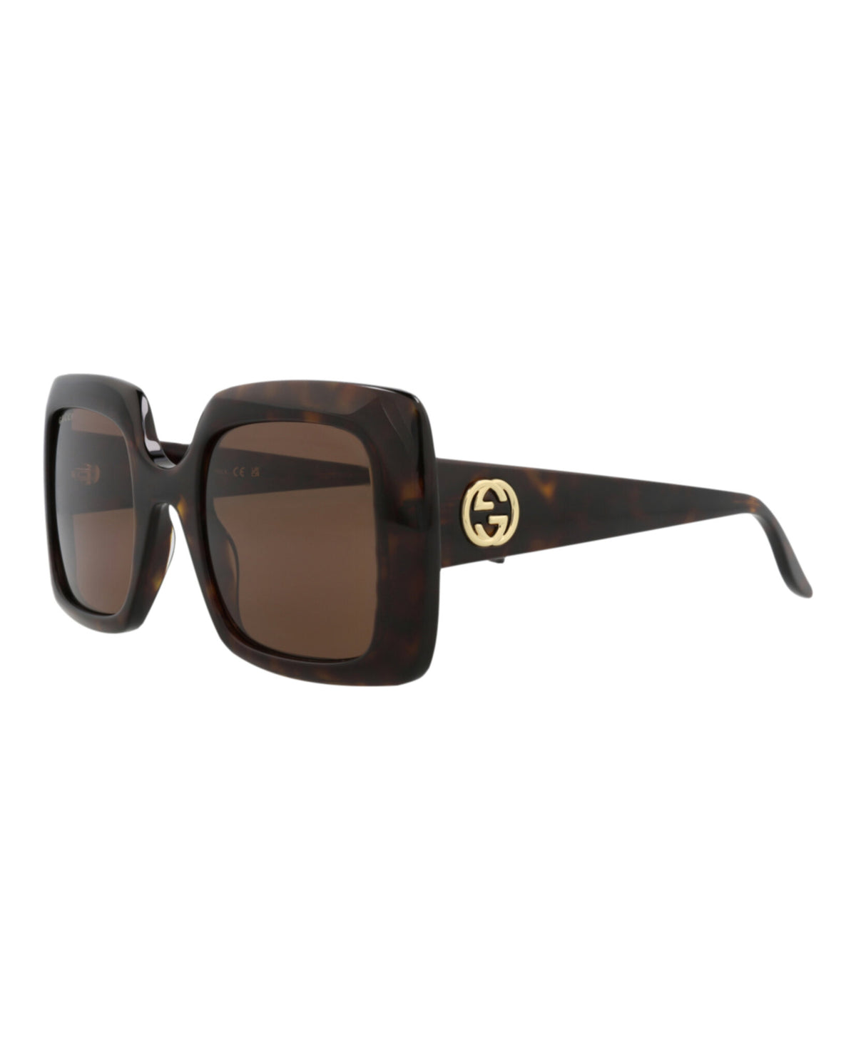 Gucci Gucci Womens Square/Rectangle Havana Havana Brown Fashion Designer Eyewear