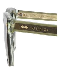 Gucci Gucci Mens Square/Rectangle Green Green Blue Fashion Designer Eyewear