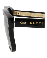 Gucci Mens Square/Rectangle Black Black Grey Fashion Designer Eyewear