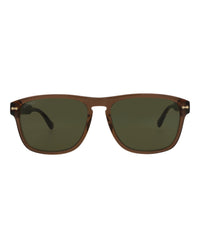 Gucci Mens Square/Rectangle Brown Brown Green Fashion Designer Eyewear