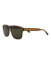 Gucci Mens Square/Rectangle Brown Brown Green Fashion Designer Eyewear