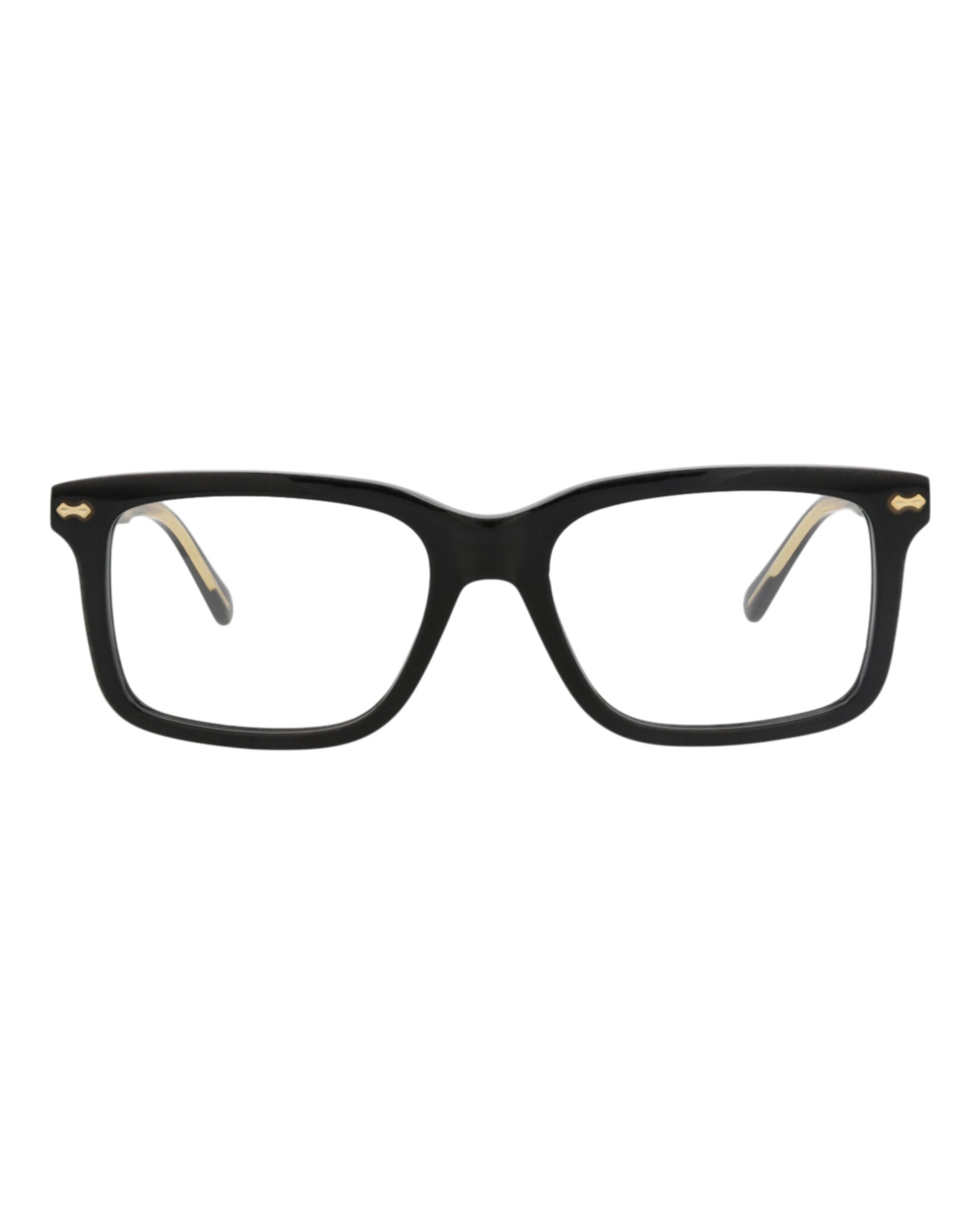 Gucci Gucci Mens Square/Rectangle Black Black Transparent Fashion Designer Eyewear