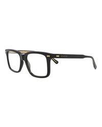 Gucci Gucci Mens Square/Rectangle Black Black Transparent Fashion Designer Eyewear