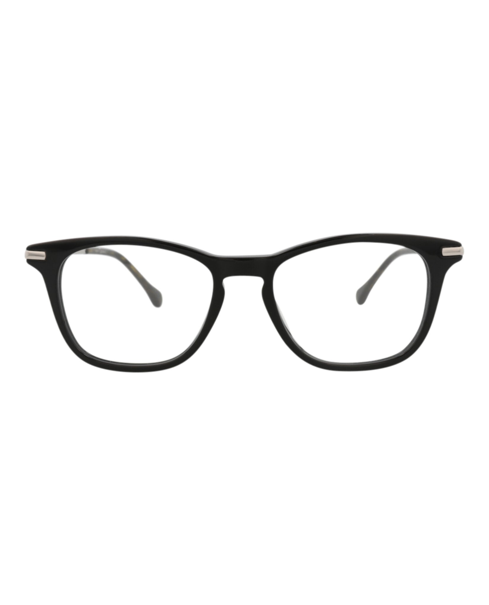 Gucci Mens Square/Rectangle Black Silver Transparent Fashion Designer Eyewear