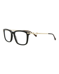 Gucci Gucci Mens Square/Rectangle Black Gold Transparent Fashion Designer Eyewear
