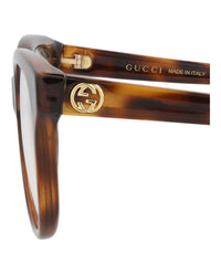 Gucci Gucci Womens Cat Eye Havana Havana Transparent Fashion Designer Eyewear