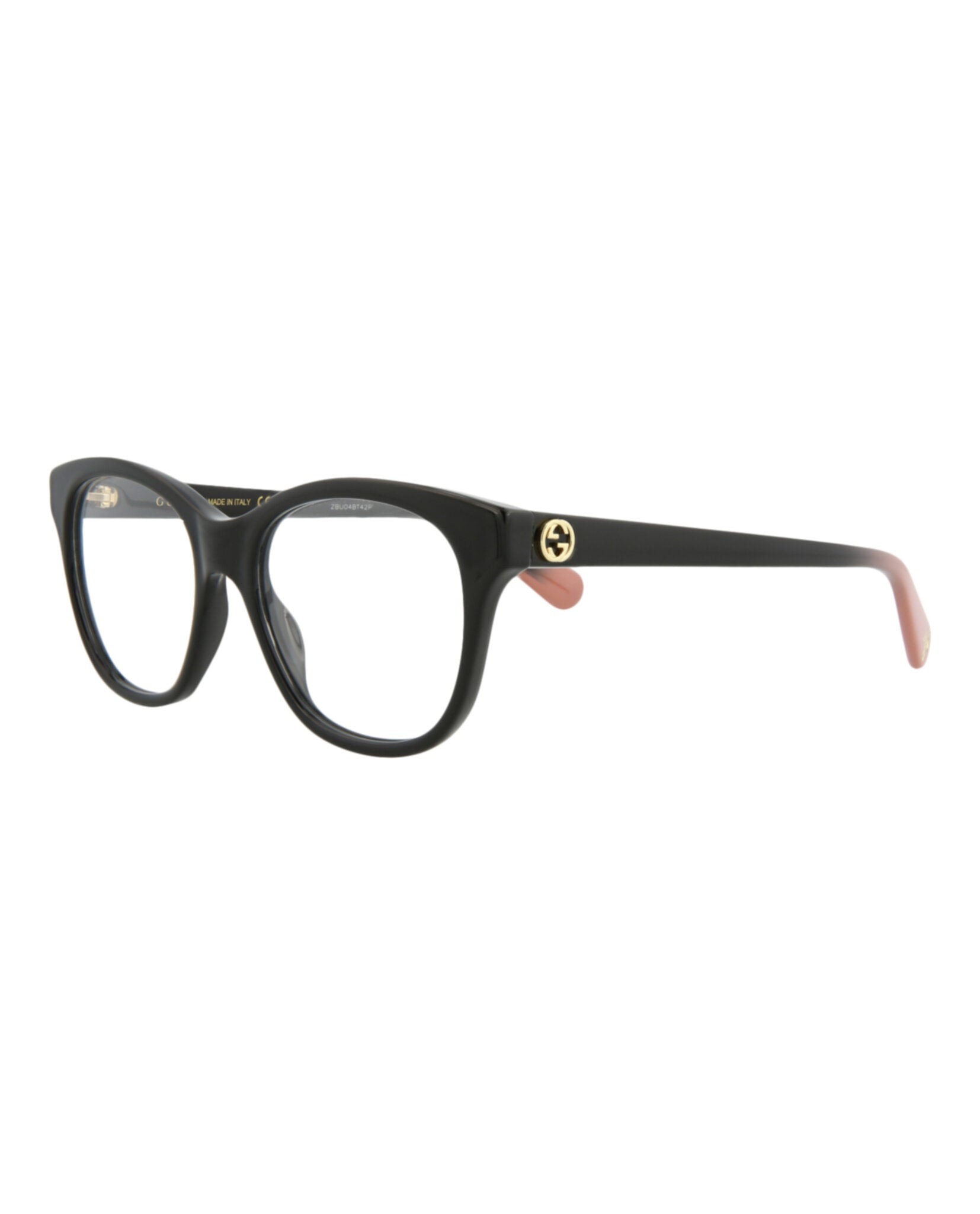 Gucci Womens Cat Eye Black Black Transparent Fashion Designer Eyewear