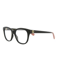 Gucci Womens Cat Eye Black Black Transparent Fashion Designer Eyewear