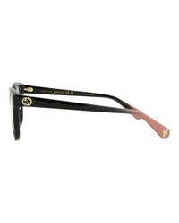 Gucci Womens Cat Eye Black Black Transparent Fashion Designer Eyewear