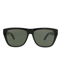 Gucci Gucci Mens Square/Rectangle Black Green Green Fashion Designer Eyewear