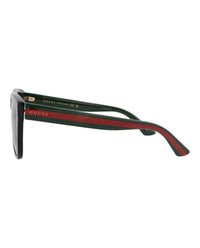 Gucci Gucci Mens Square/Rectangle Black Green Green Fashion Designer Eyewear