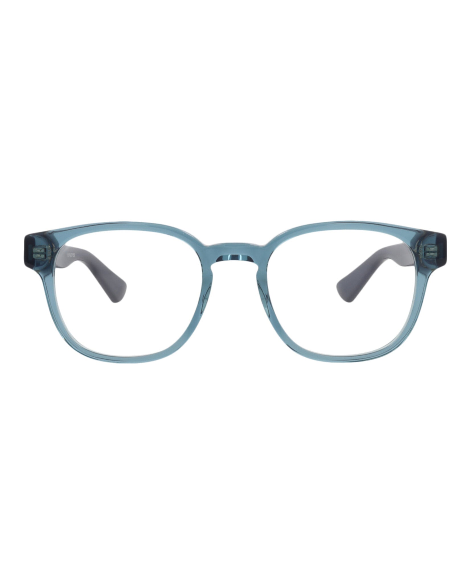 Gucci Mens Square/Rectangle Blue Blue Transparent Fashion Designer Eyewear