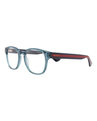 Gucci Mens Square/Rectangle Blue Blue Transparent Fashion Designer Eyewear