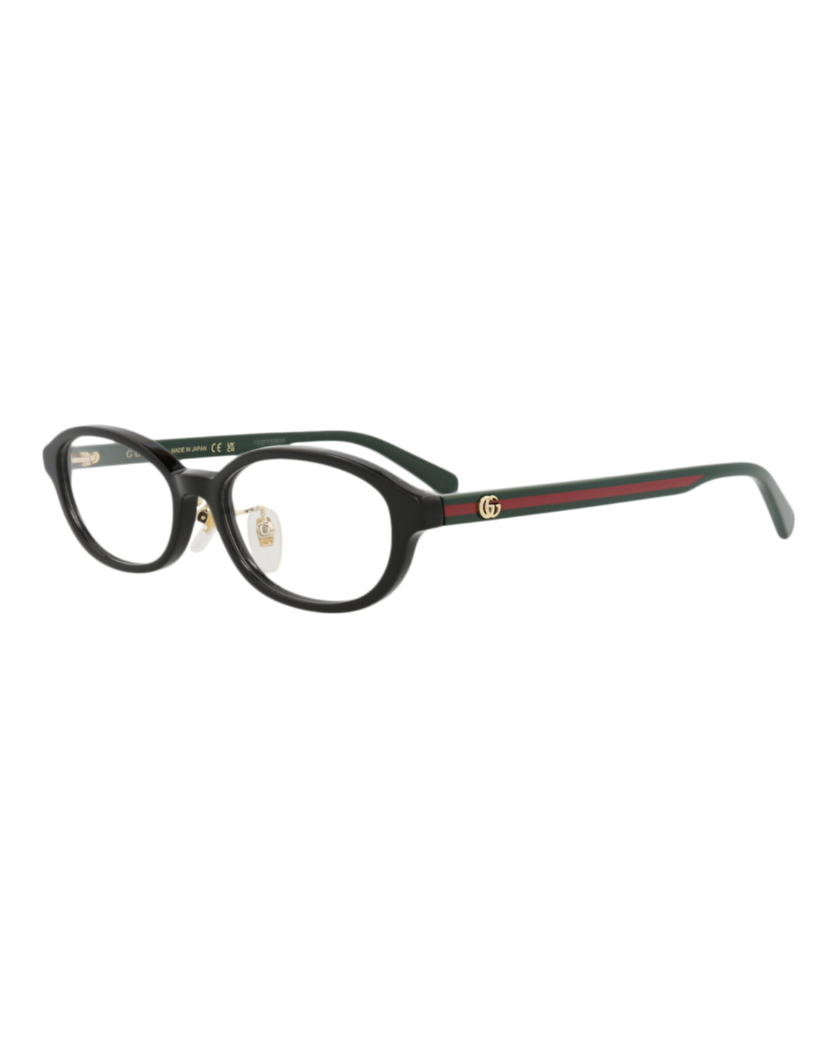 Gucci Womens Round/Oval Black Green Transparent Fashion Designer Eyewear
