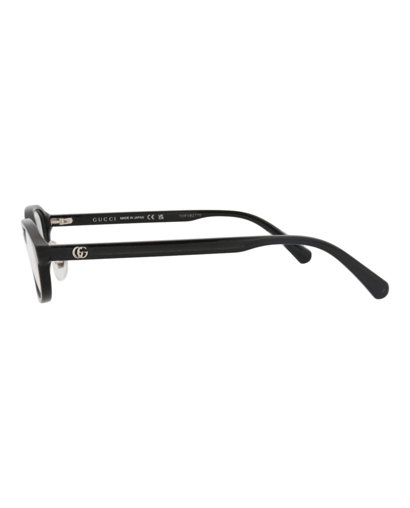 Gucci Gucci Womens Round/Oval Black Black Transparent Fashion Designer Eyewear