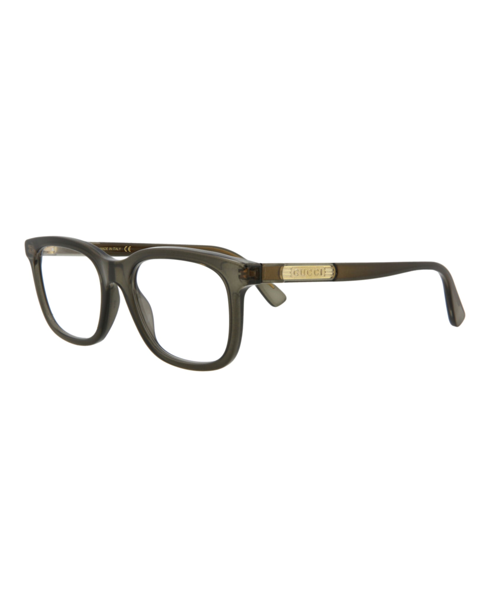 Gucci Gucci Mens Square/Rectangle Grey Grey Transparent Fashion Designer Eyewear