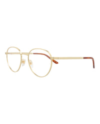 Gucci Gucci Mens Round/Oval Gold Gold Transparent Fashion Designer Eyewear