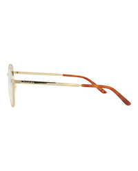 Gucci Gucci Mens Round/Oval Gold Gold Transparent Fashion Designer Eyewear