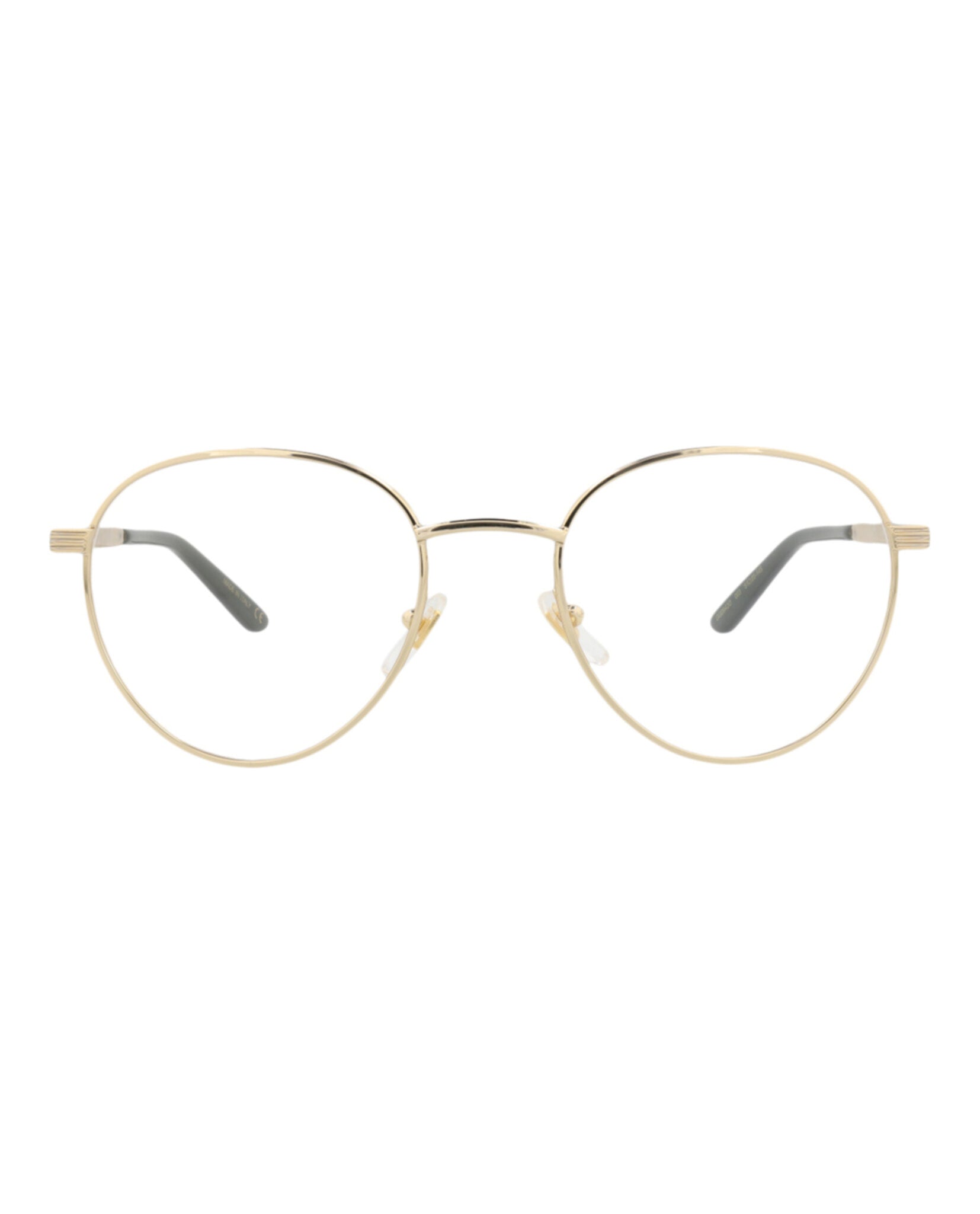 Gucci Gucci Mens Round/Oval Gold Black Transparent Fashion Designer Eyewear