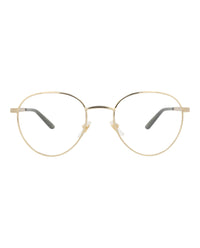 Gucci Gucci Mens Round/Oval Gold Black Transparent Fashion Designer Eyewear