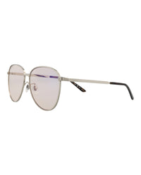 Gucci Unisex Aviator Silver Silver Yellow Fashion Designer Eyewear