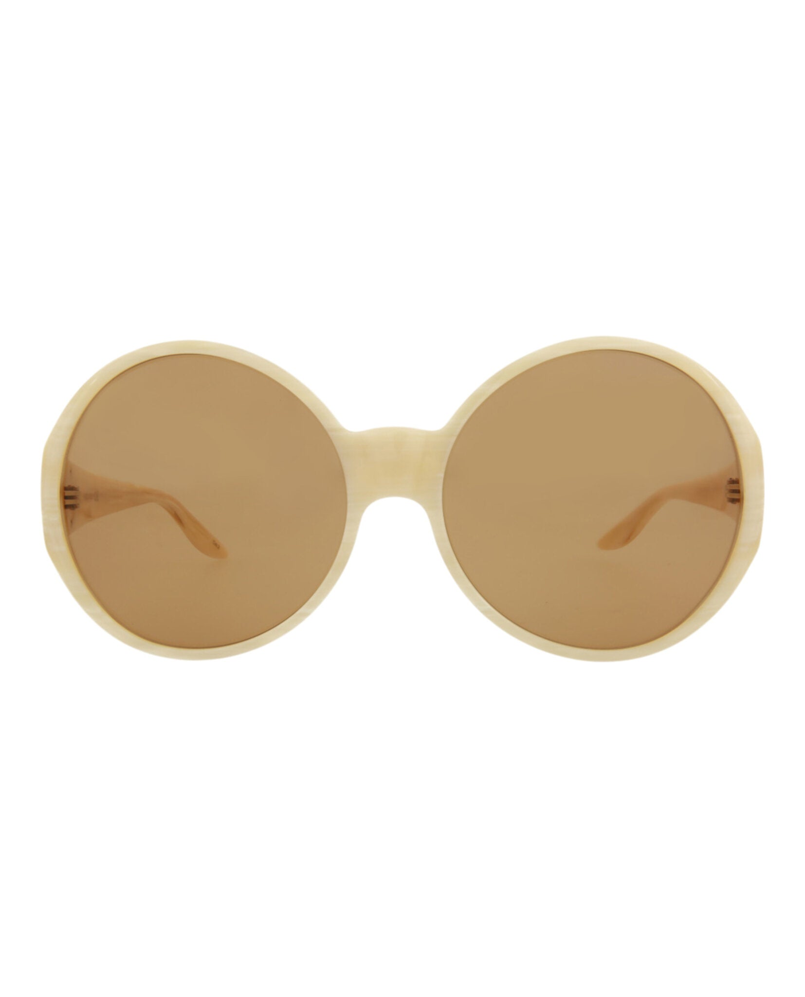 Gucci Gucci Womens Round/Oval Beige Beige Brown Fashion Designer Eyewear