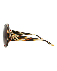Gucci Gucci Womens Round/Oval Havana Havana Brown Fashion Designer Eyewear