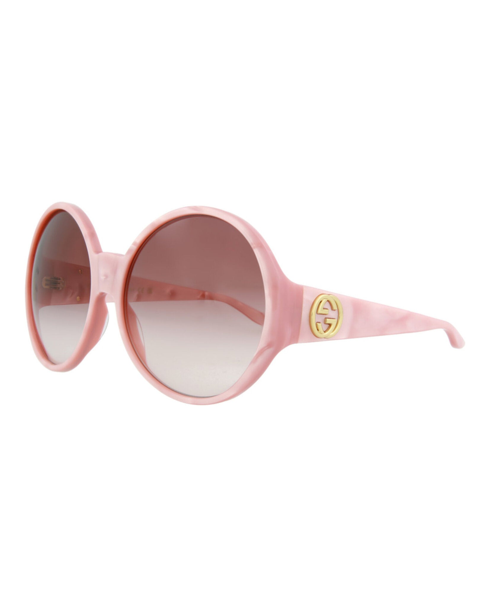 Gucci Womens Round/Oval Pink Pink Red Fashion Designer Eyewear