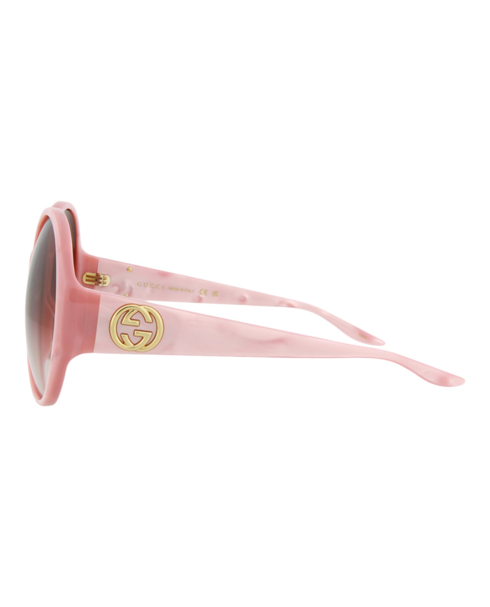 Gucci Womens Round/Oval Pink Pink Red Fashion Designer Eyewear