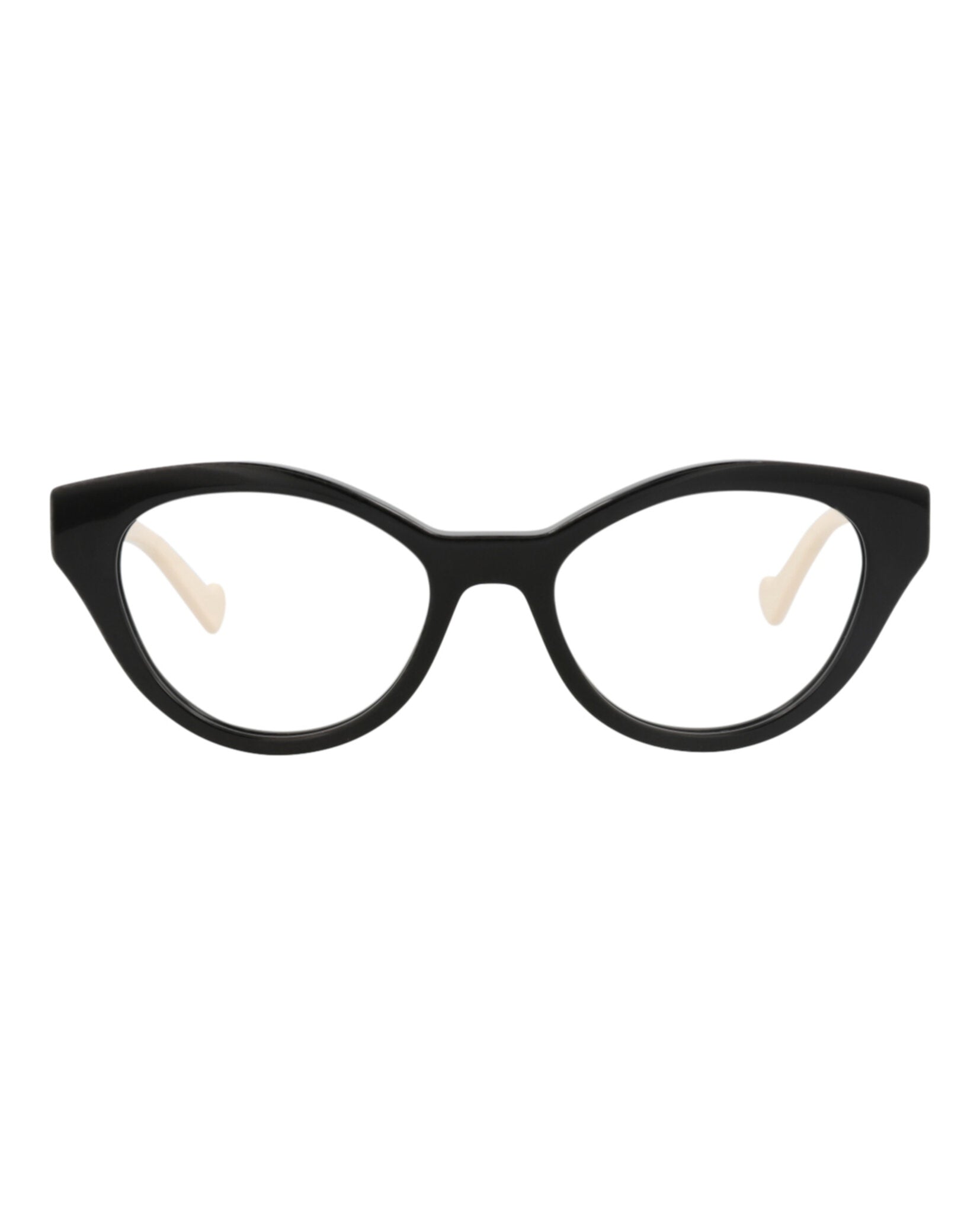 Gucci Womens Cat Eye Black White Transparent Fashion Designer Eyewear