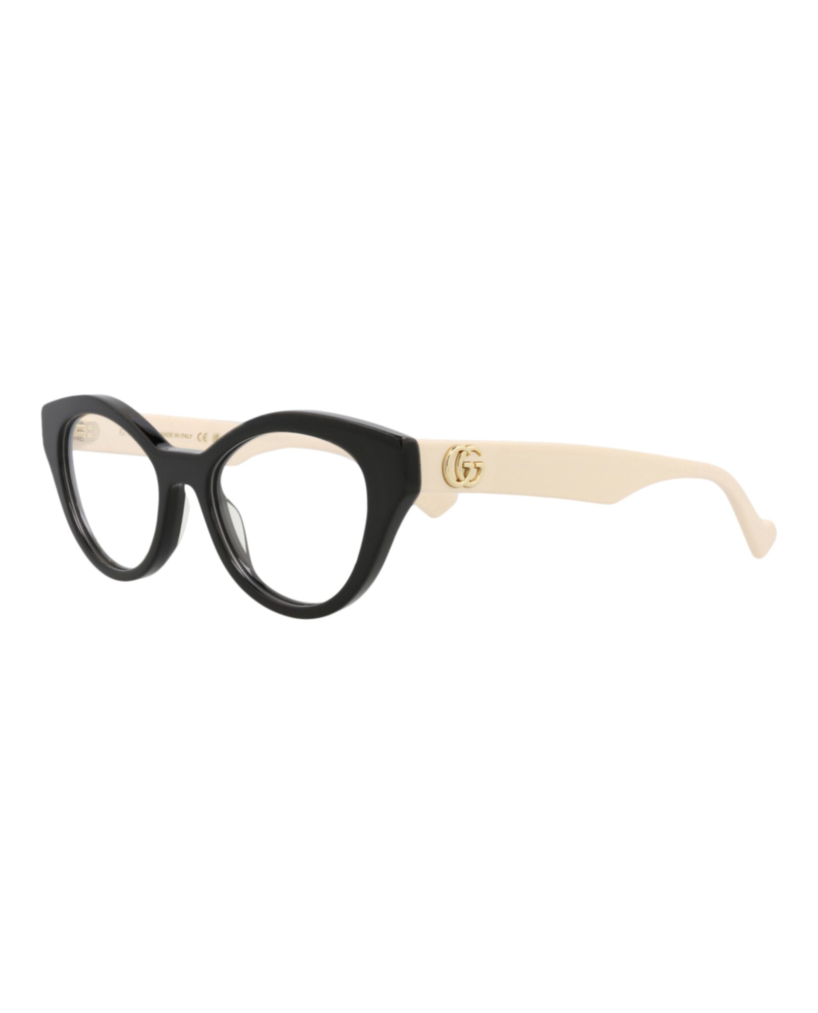 Gucci Womens Cat Eye Black White Transparent Fashion Designer Eyewear