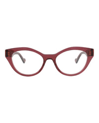 Gucci Gucci Womens Cat Eye Burgundy Burgundy Transparent Fashion Designer Eyewear