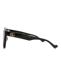 Gucci Gucci Womens Round/Oval Black Black Brown Fashion Designer Eyewear