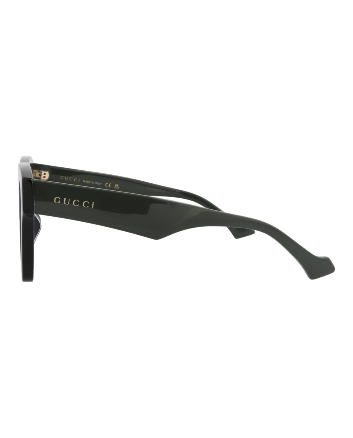 Gucci Mens Square/Rectangle Black Green Grey Fashion Designer Eyewear