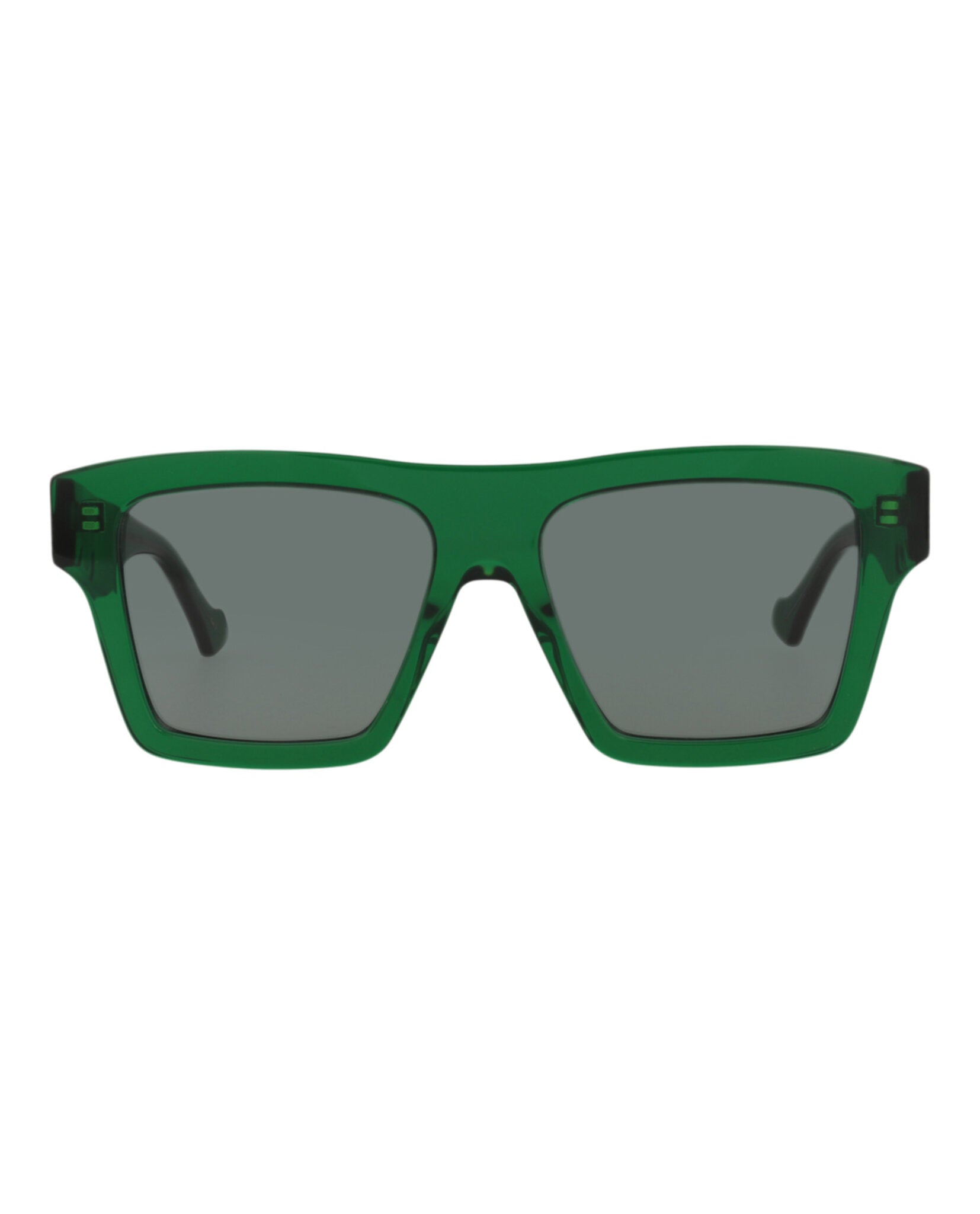 Gucci Mens Square/Rectangle Green Green Grey Fashion Designer Eyewear