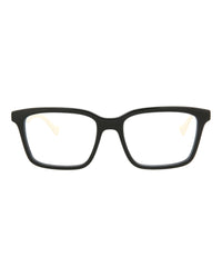 Gucci Gucci Mens Square/Rectangle Black White Transparent Fashion Designer Eyewear