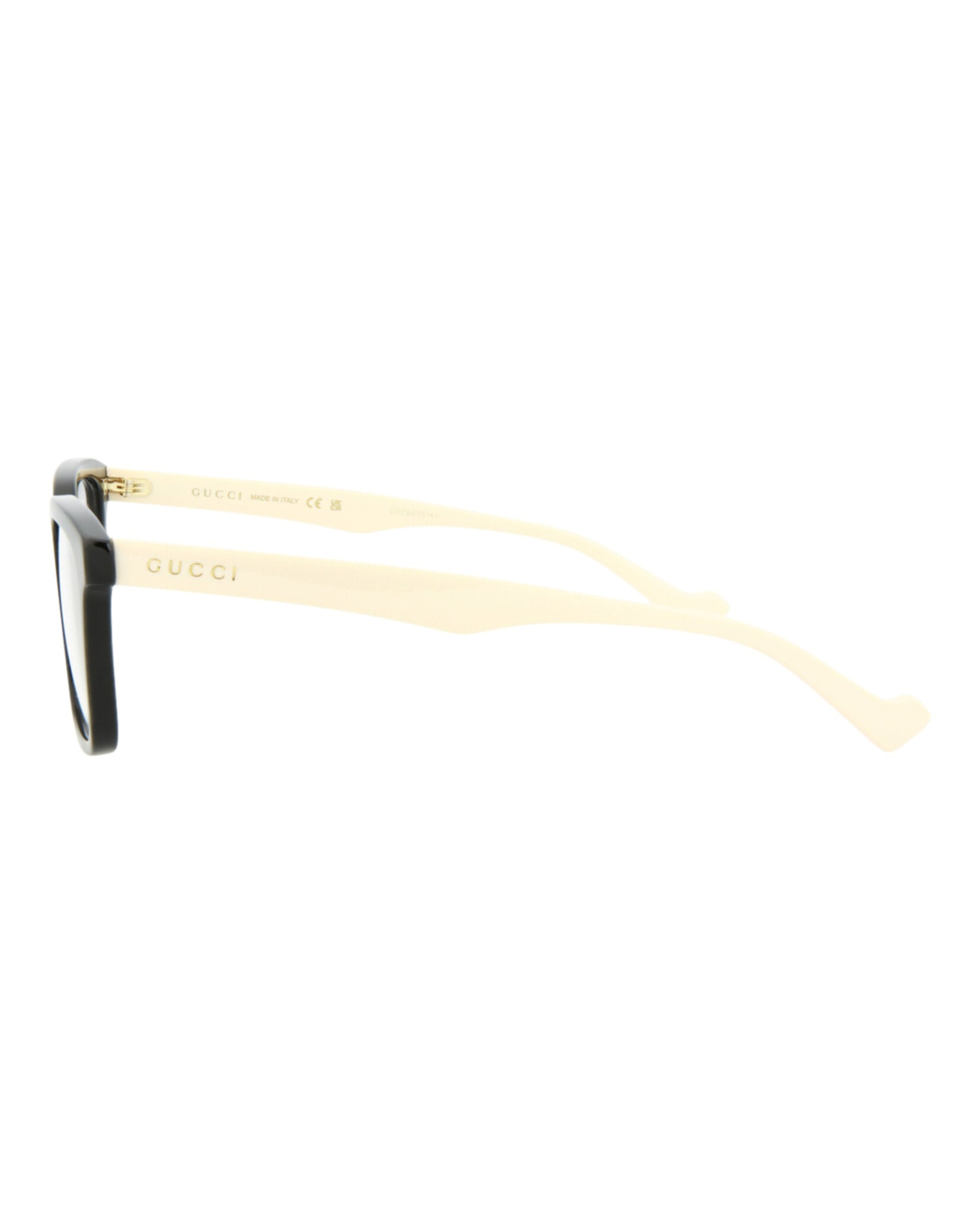 Gucci Gucci Mens Square/Rectangle Black White Transparent Fashion Designer Eyewear
