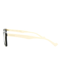 Gucci Gucci Mens Square/Rectangle Black White Transparent Fashion Designer Eyewear