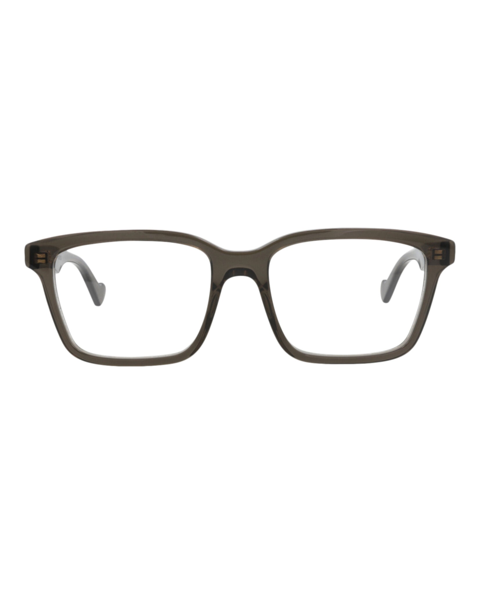 Gucci Gucci Mens Square/Rectangle Brown Brown Transparent Fashion Designer Eyewear