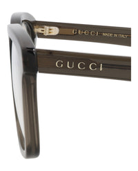 Gucci Gucci Mens Square/Rectangle Brown Brown Transparent Fashion Designer Eyewear