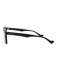 Gucci Gucci Mens Square/Rectangle Black Black Transparent Fashion Designer Eyewear