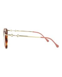 Gucci Womens Square/Rectangle Brown Fashion Designer Eyewear