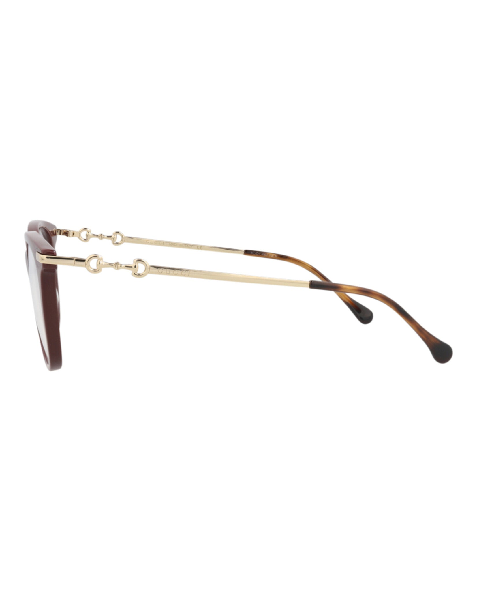 Gucci Gucci Womens Square/Rectangle Brown Gold Transparent Fashion Designer Eyewear