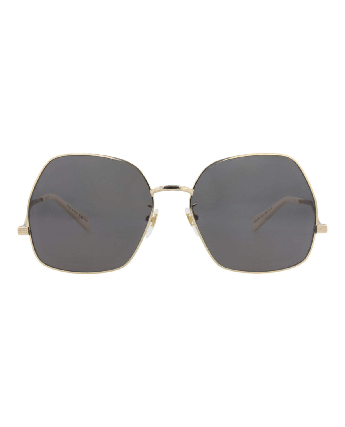 Gucci Womens Square/Rectangle Gold Gold Grey Fashion Designer Eyewear