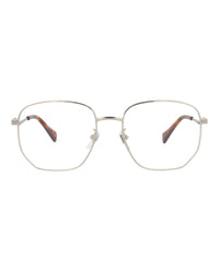 Gucci Womens Square/Rectangle Silver Silver Transparent Fashion Designer Eyewear