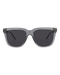 Gucci Mens Square/Rectangle Grey Black Smoke Fashion Designer Eyewear
